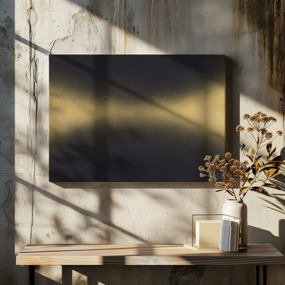 Goldene Horizontwellen | Leinwand