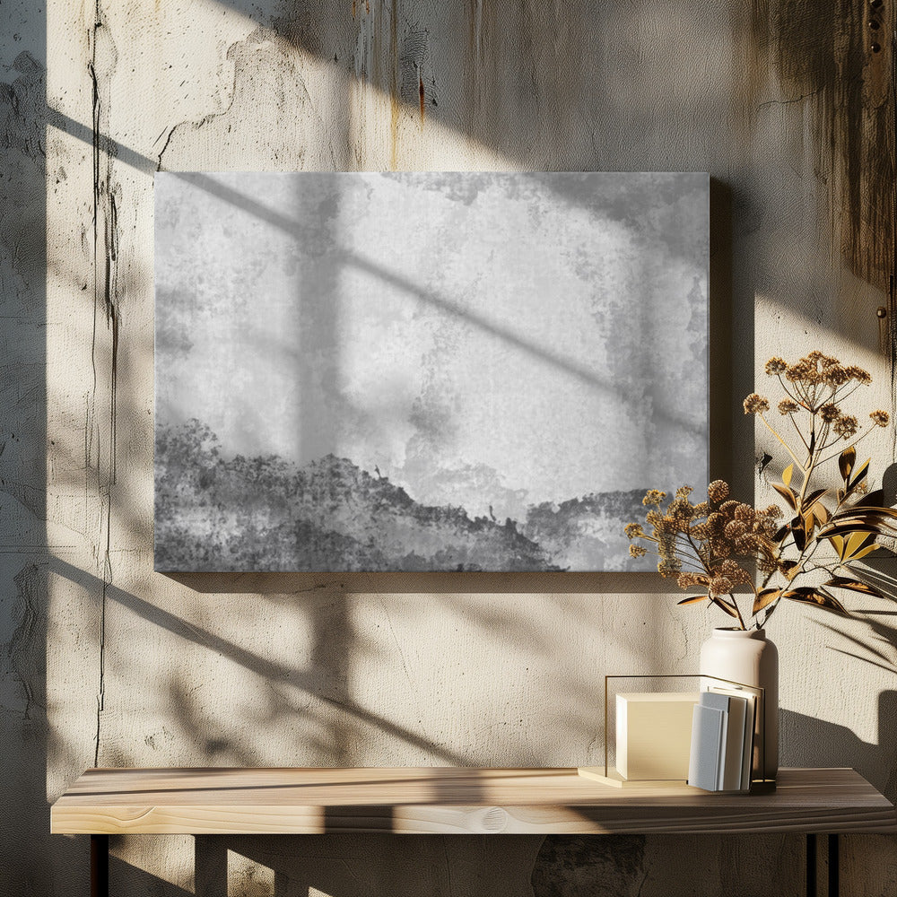 Graustufenberge | Leinwand
