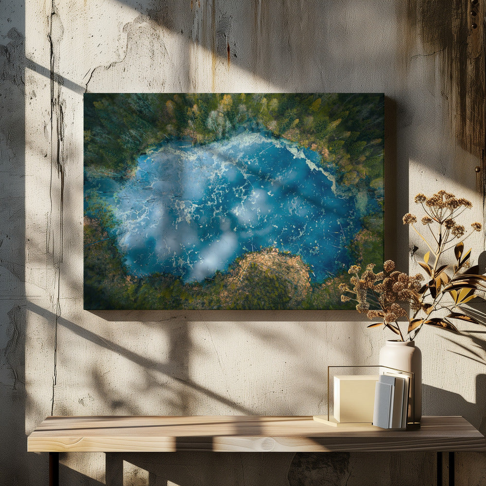 Wolken im Spiegel | Leinwand