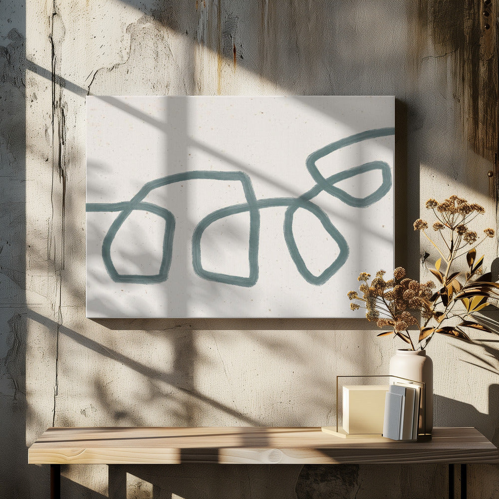 Minimalistisches Design mit Schleife | Leinwand