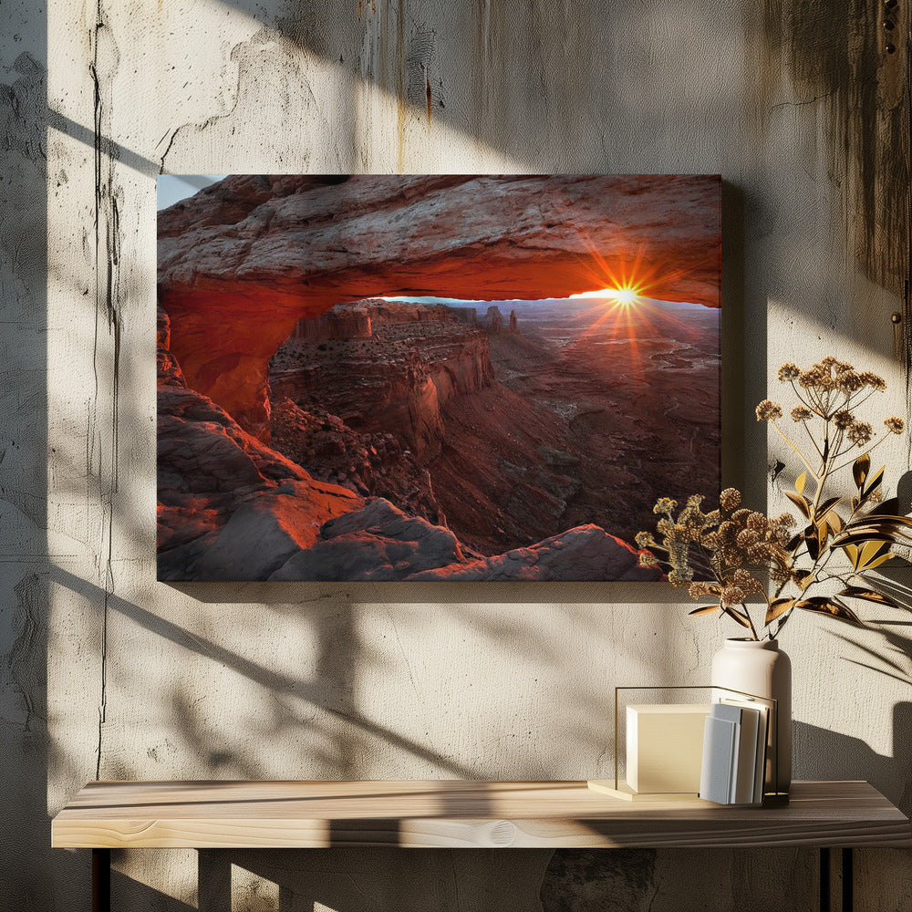 Mesa Arch Sonnenaufgang | Leinwand