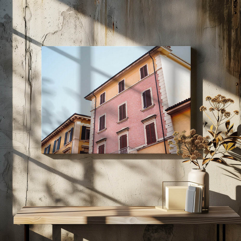 Pastell Bologna | Italien Reisefotografie | Leinwand