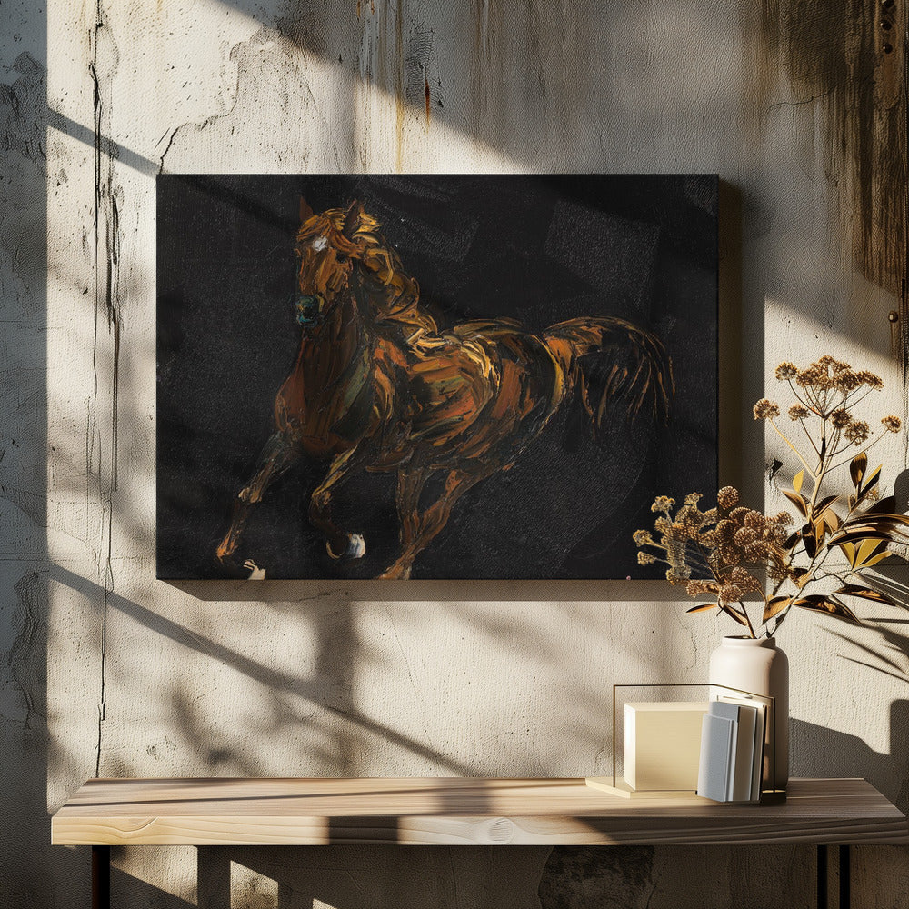 Ein braunes Pferd | Leinwand