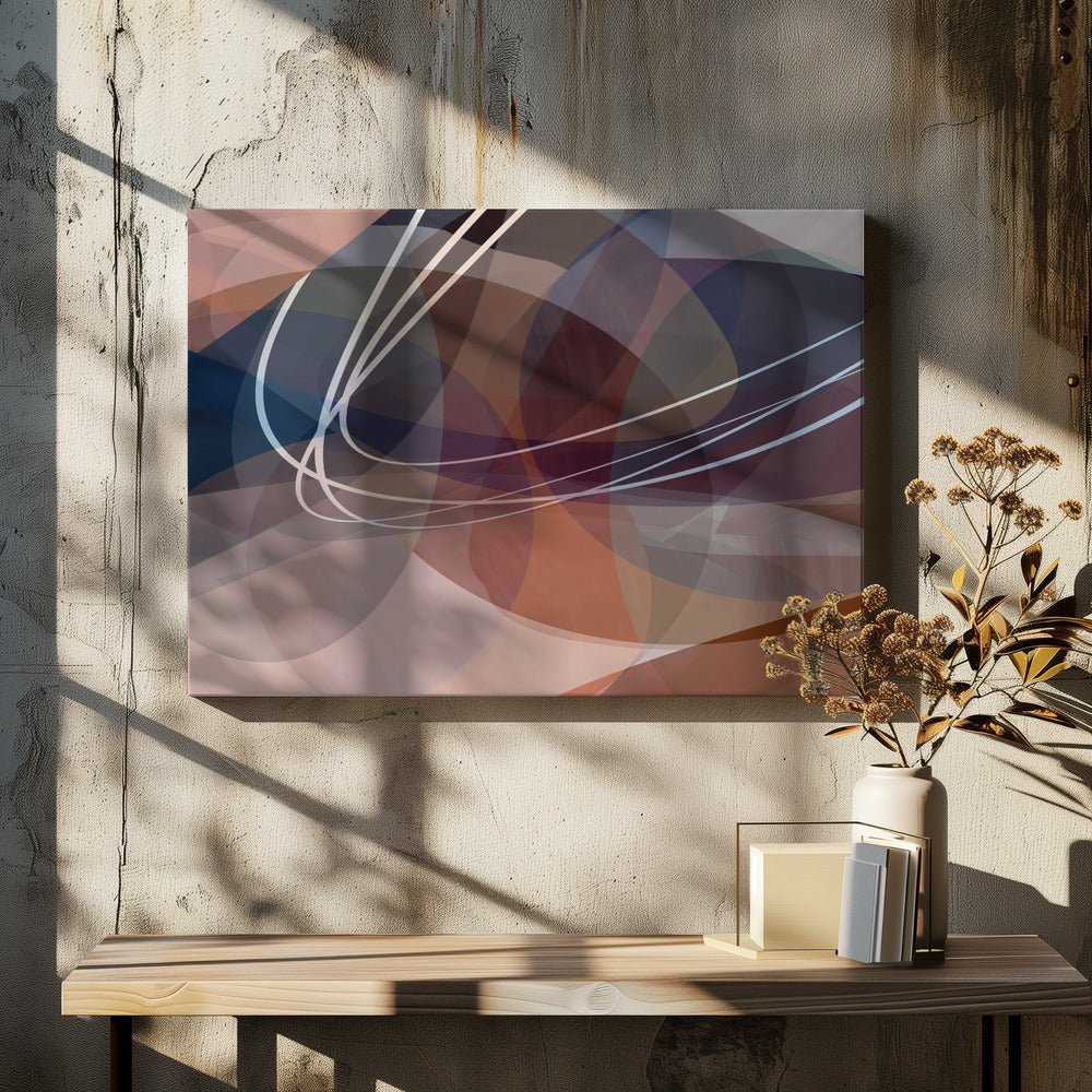 Altrosa Formen 3 | Leinwand