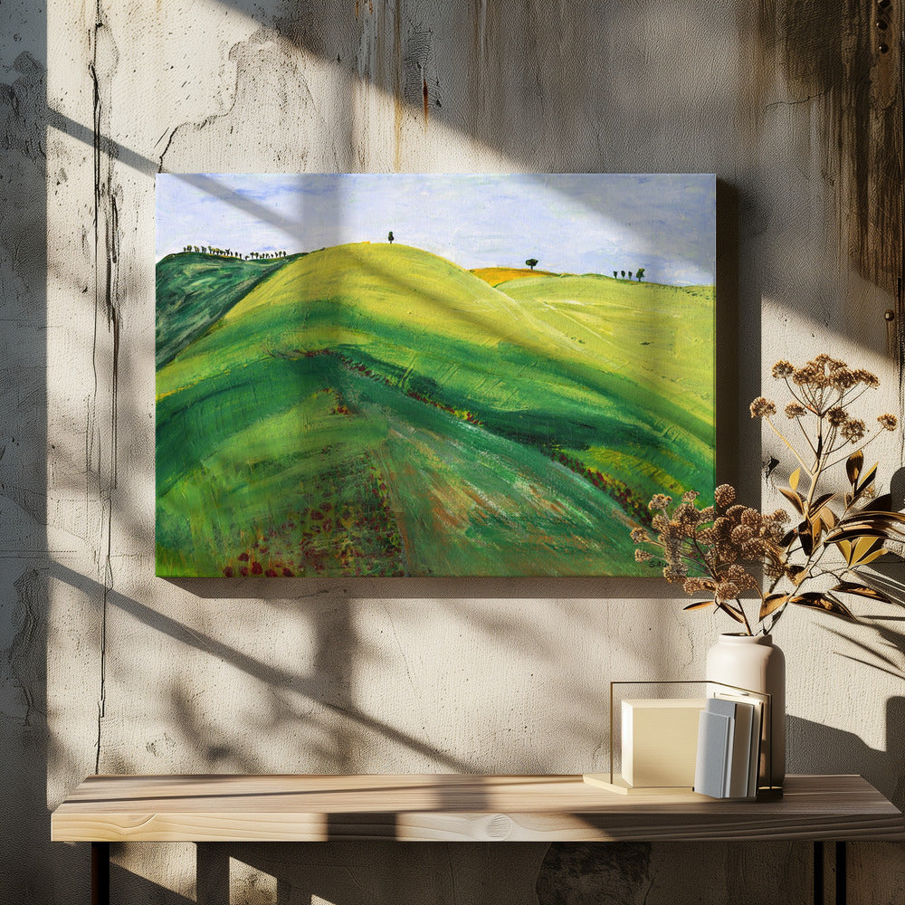 Grüne Hügel | Leinwand