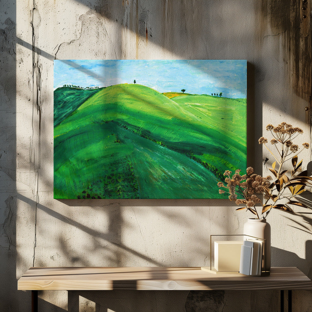 Grüne Hügel | Leinwand