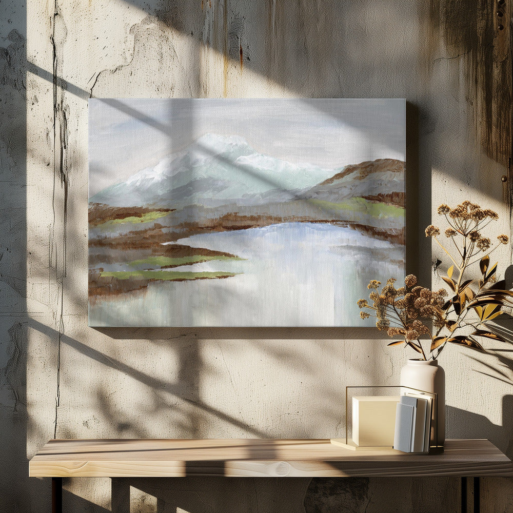 Verschneite Alp | Leinwand