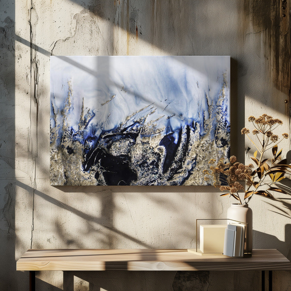Dramatic Art - Golden Rocks | Canvas