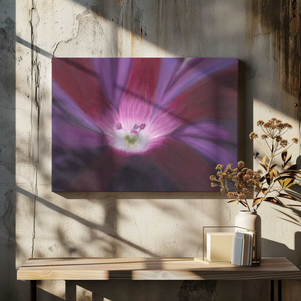 Lila Blumenöl auf Leinwand | Leinwand
