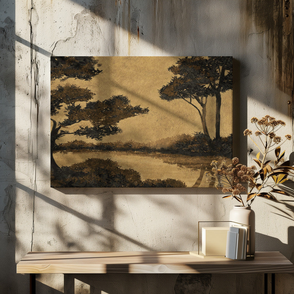 Wooland Teich | Leinwand
