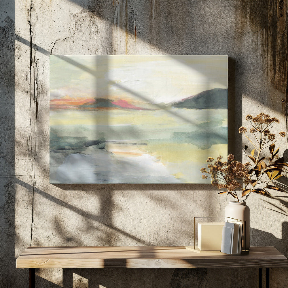 Aquarelllandschaft Nr. 1 | Leinwand