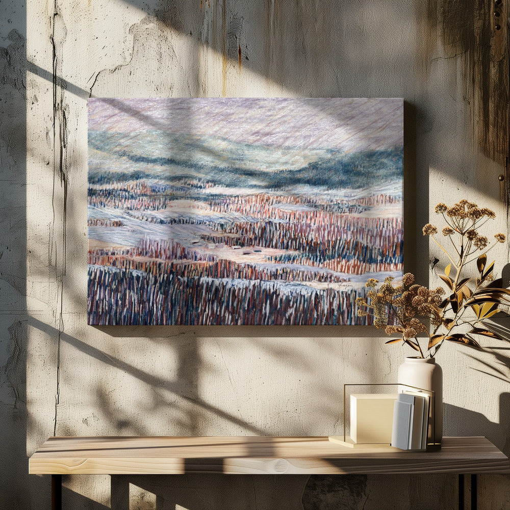 Winterlandschaft Wandteppich | Leinwand