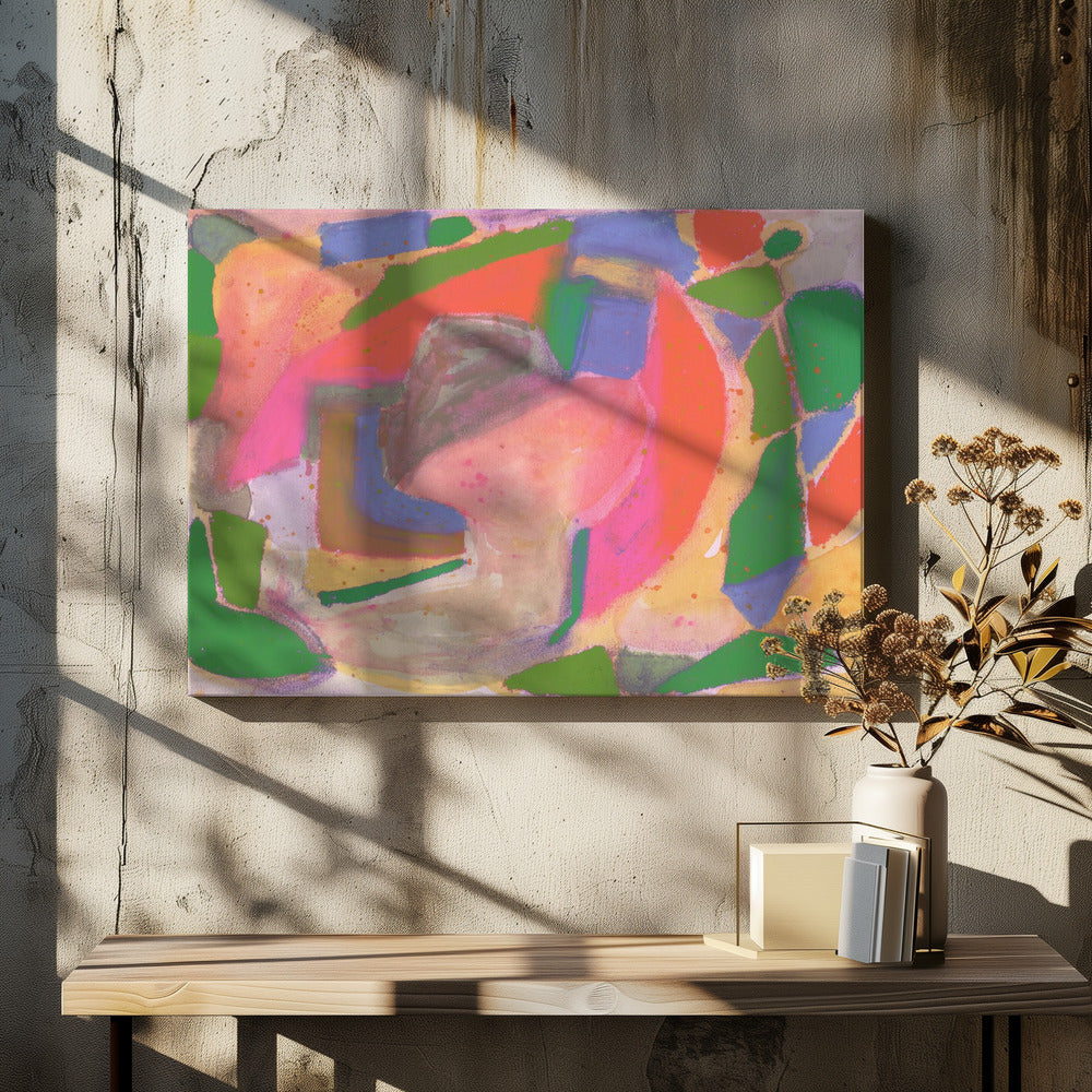 Aquarell &amp; Pastell Abstrakt | Leinwand