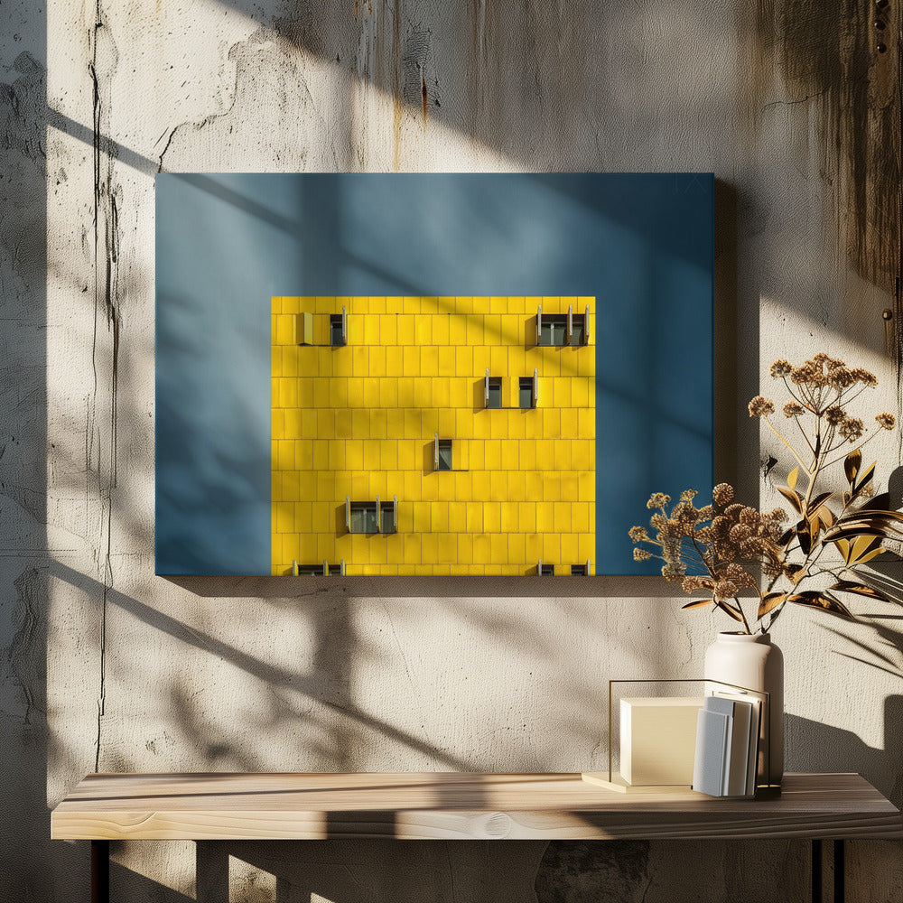 Gelb und Blau | Leinwand