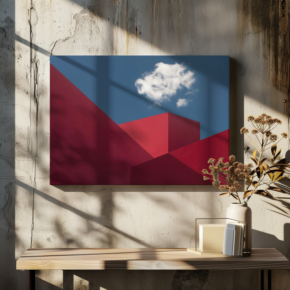 Rote Formen | Leinwand