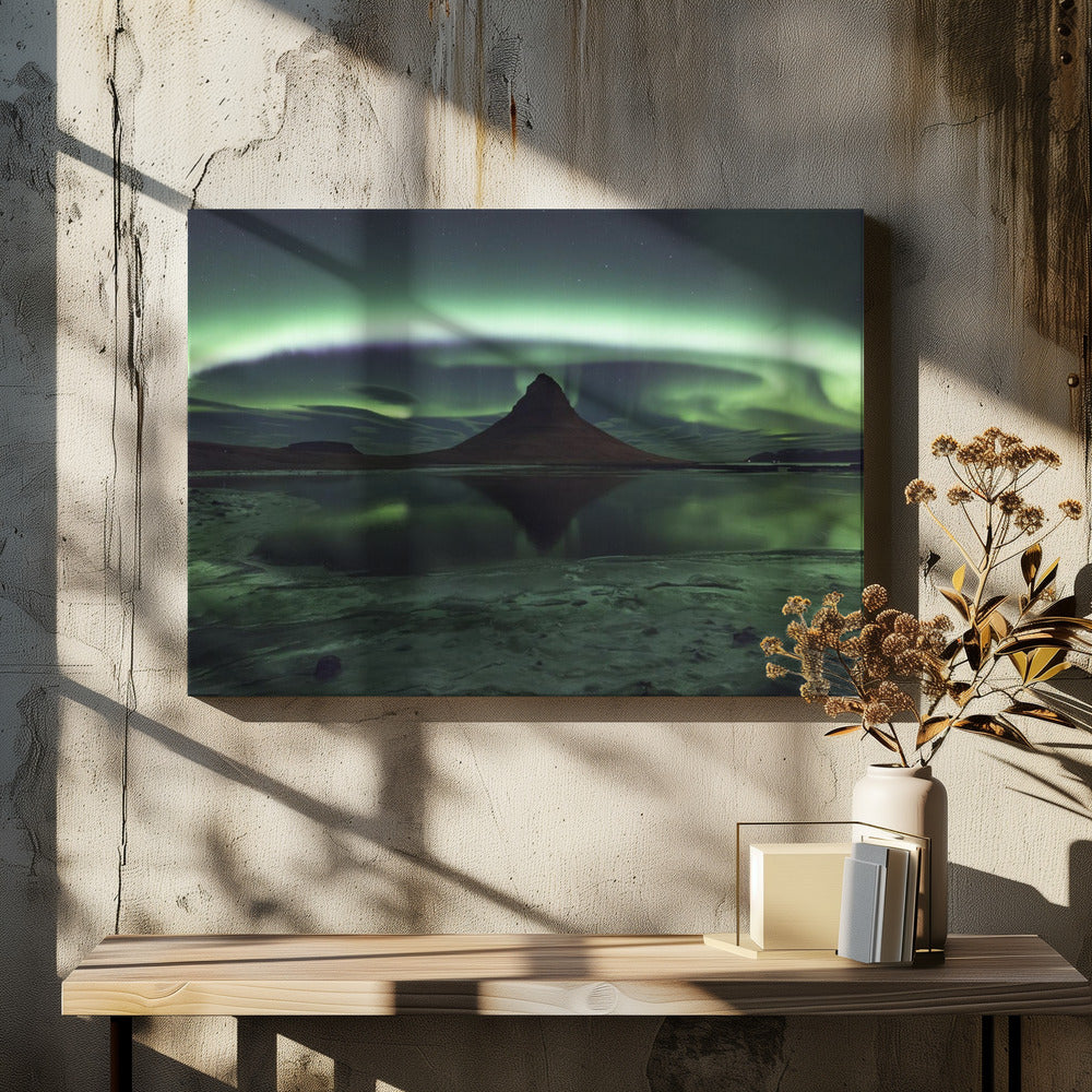 Kirkjufell Aurora | Leinwand