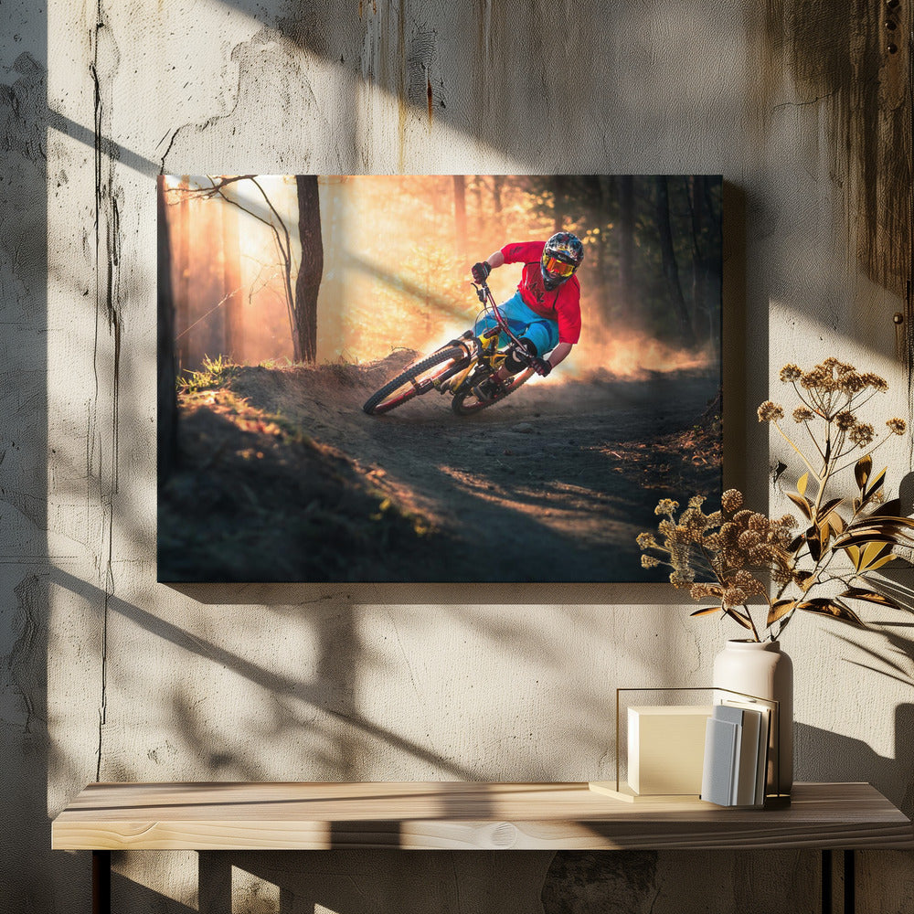 Goldene Bermed-Ecke | Leinwand