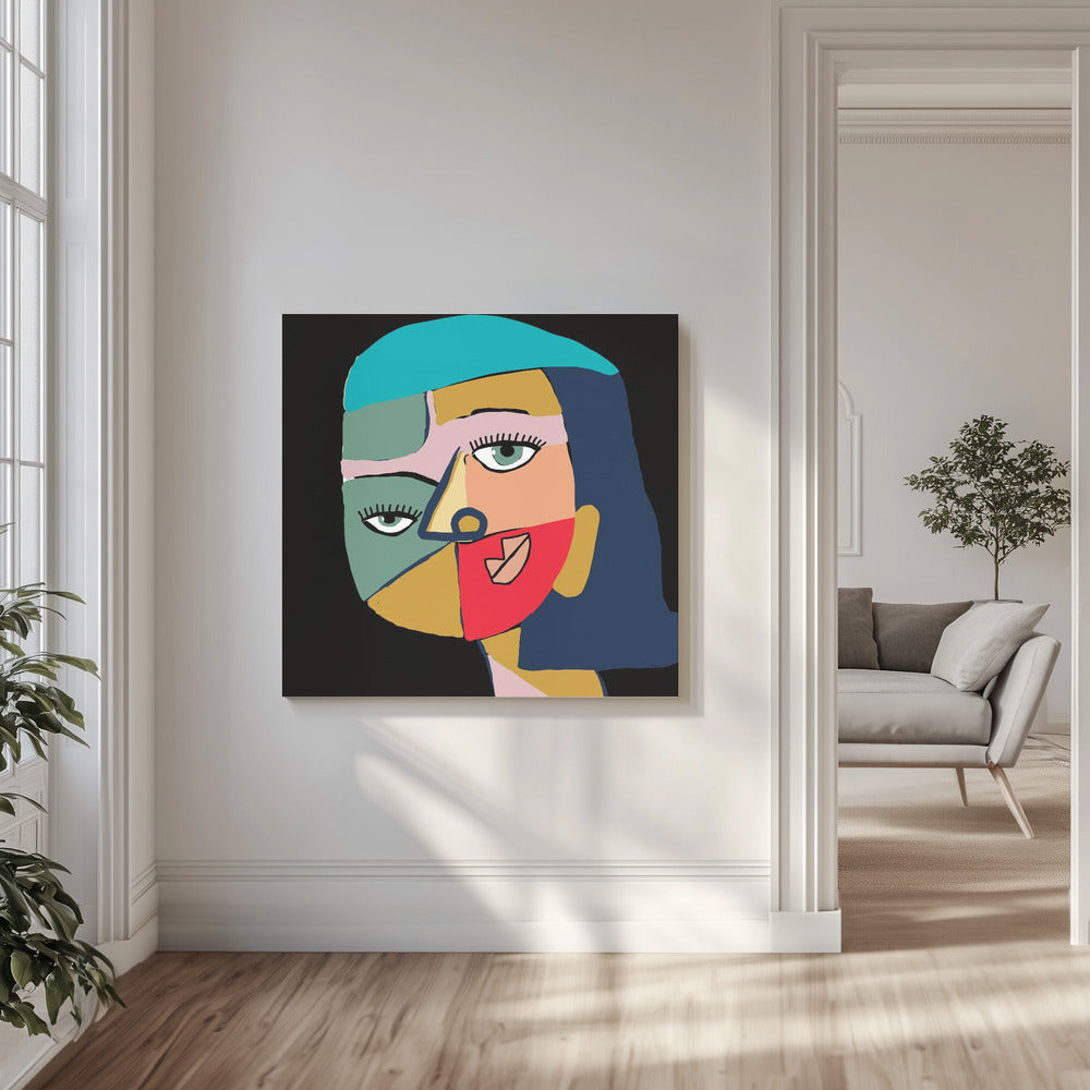 Gesicht einer Frau | Leinwand