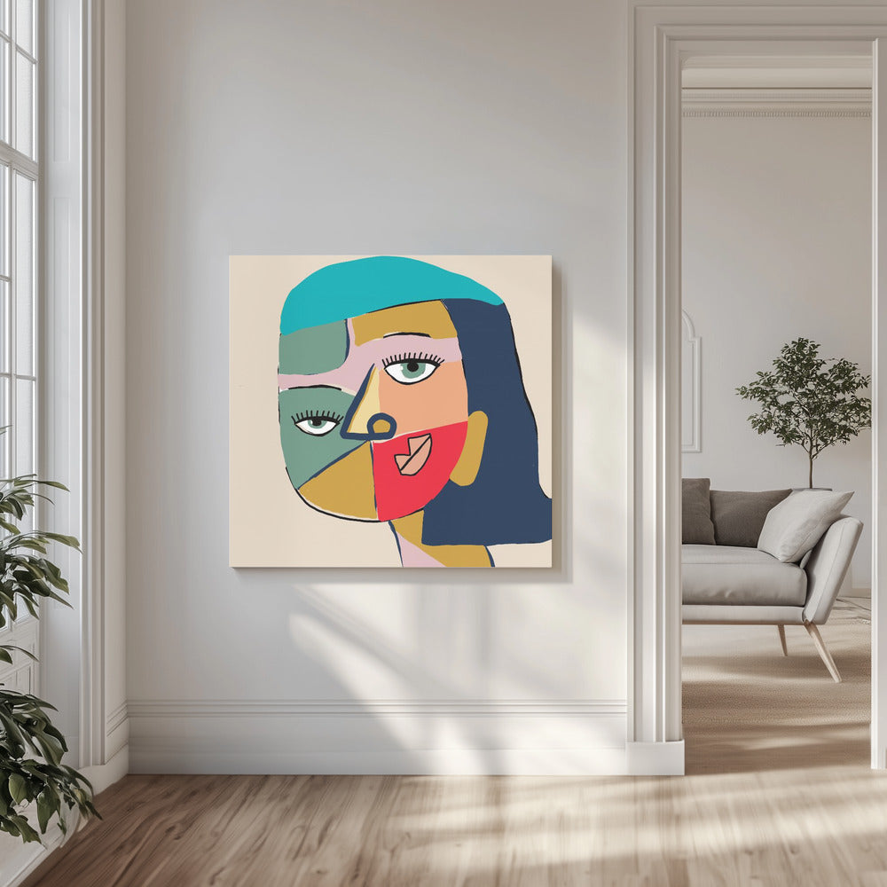 Gesicht einer Frau | Leinwand