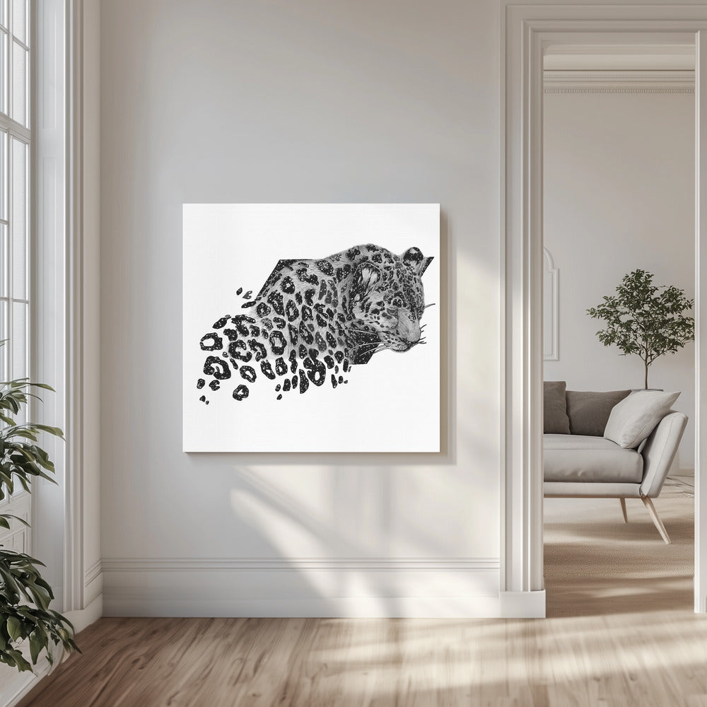 Wandbild „Cosmic Leopard“ | Leinwand