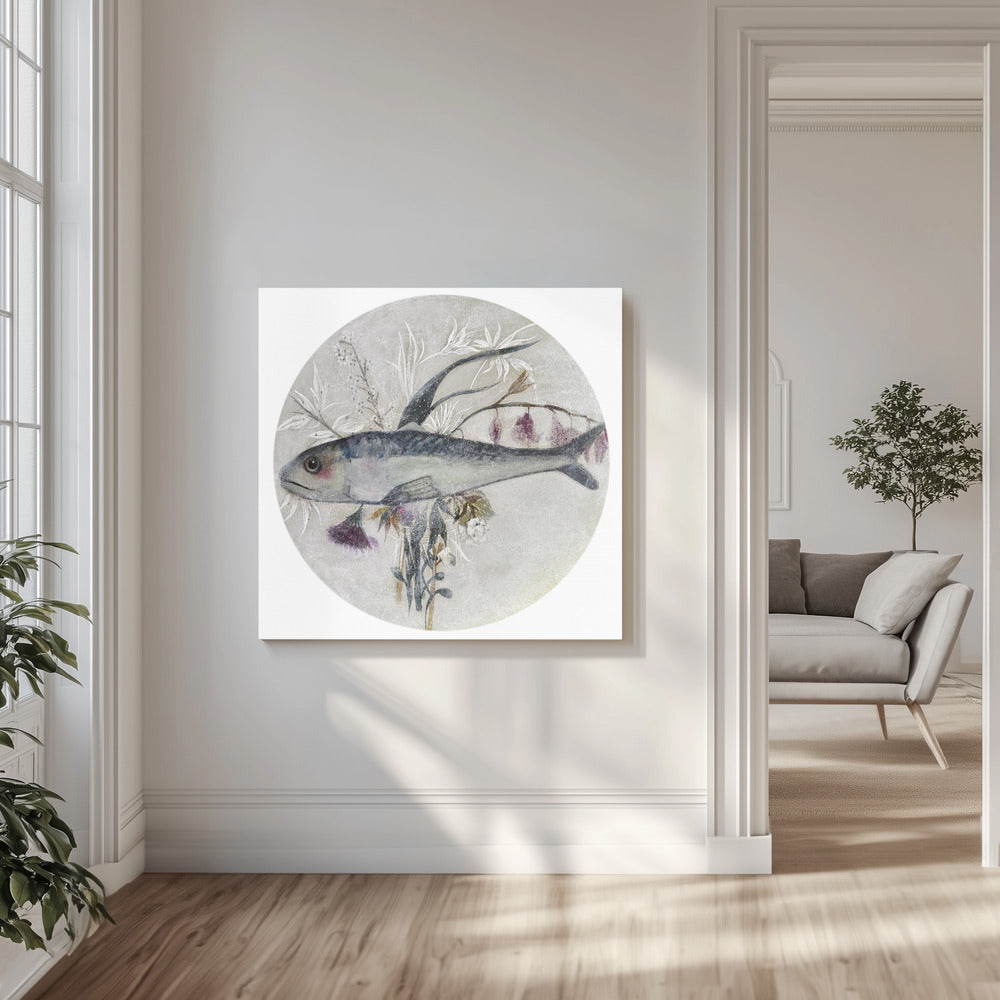 Abstrakte botanische Elemente | Leinwand