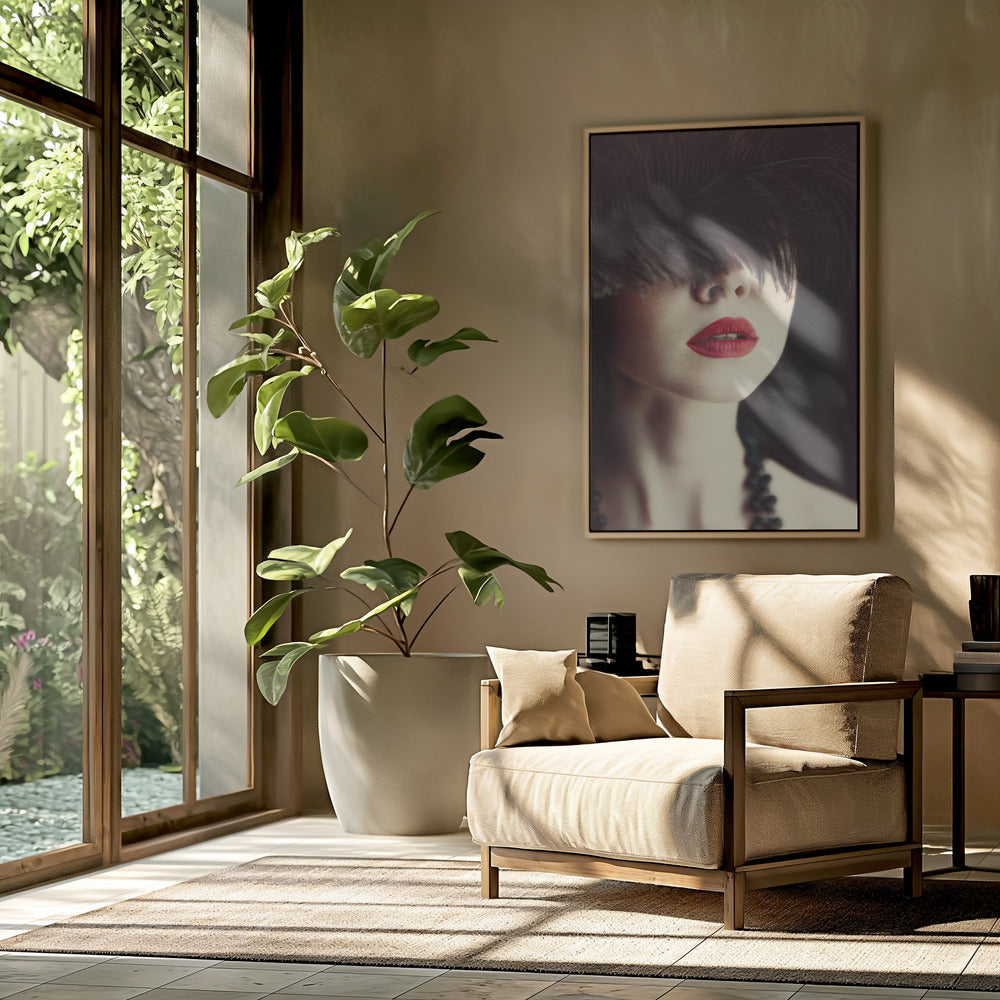 Lippen und Feder | Poster