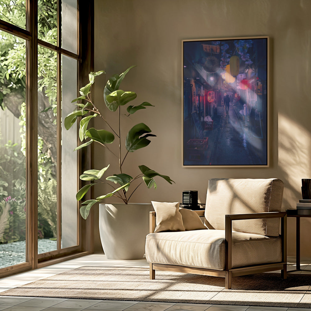 Tokio Blauer Regen | Poster
