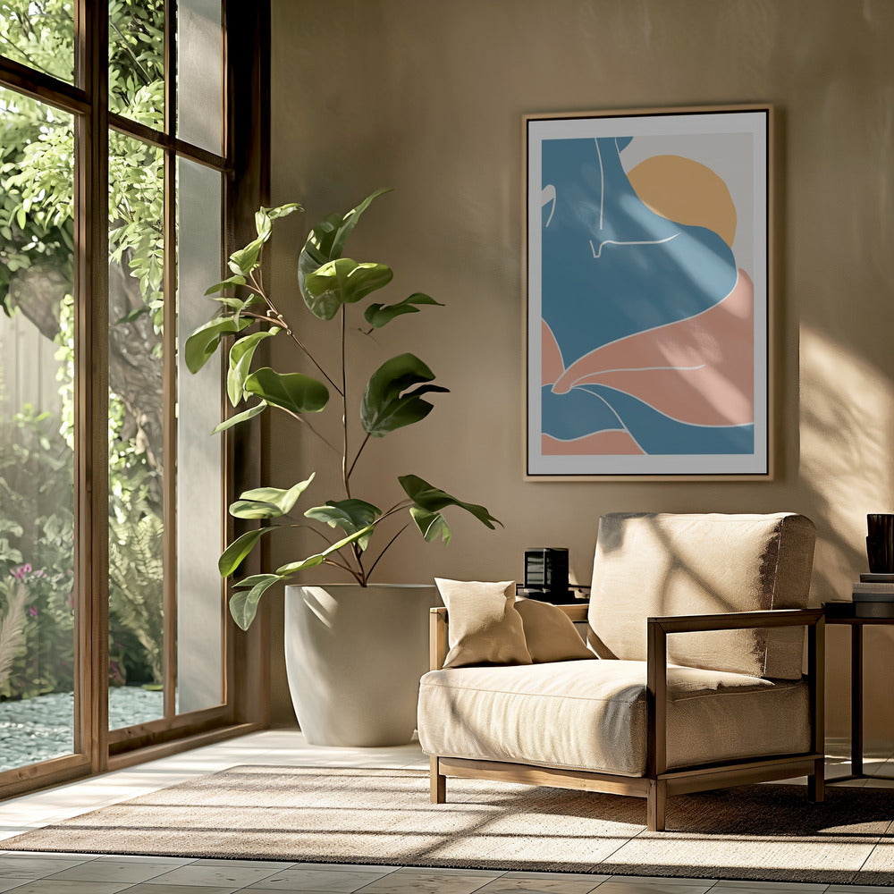 Blaue Schulter | Poster