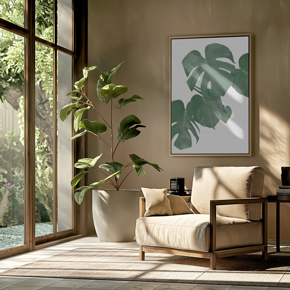 Monstera Aqua 01 | Poster