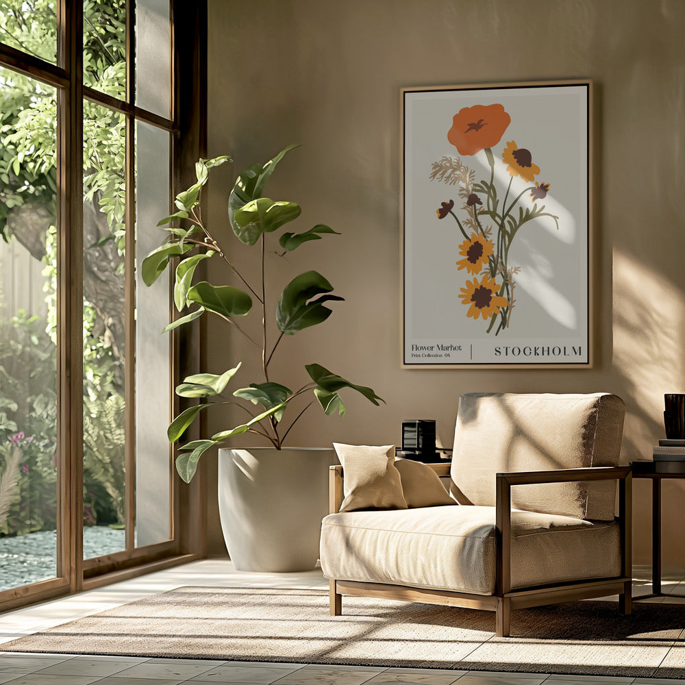 Blumenmarkt. Stockholm | Poster
