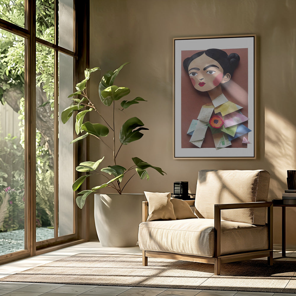 Paper Portrait Blossom | Poster