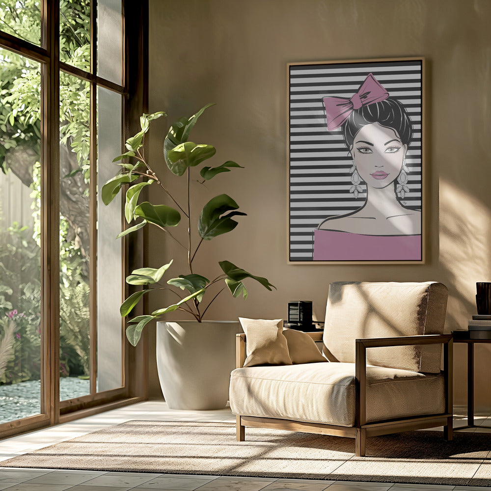 Gestreifte Eleganz | Poster
