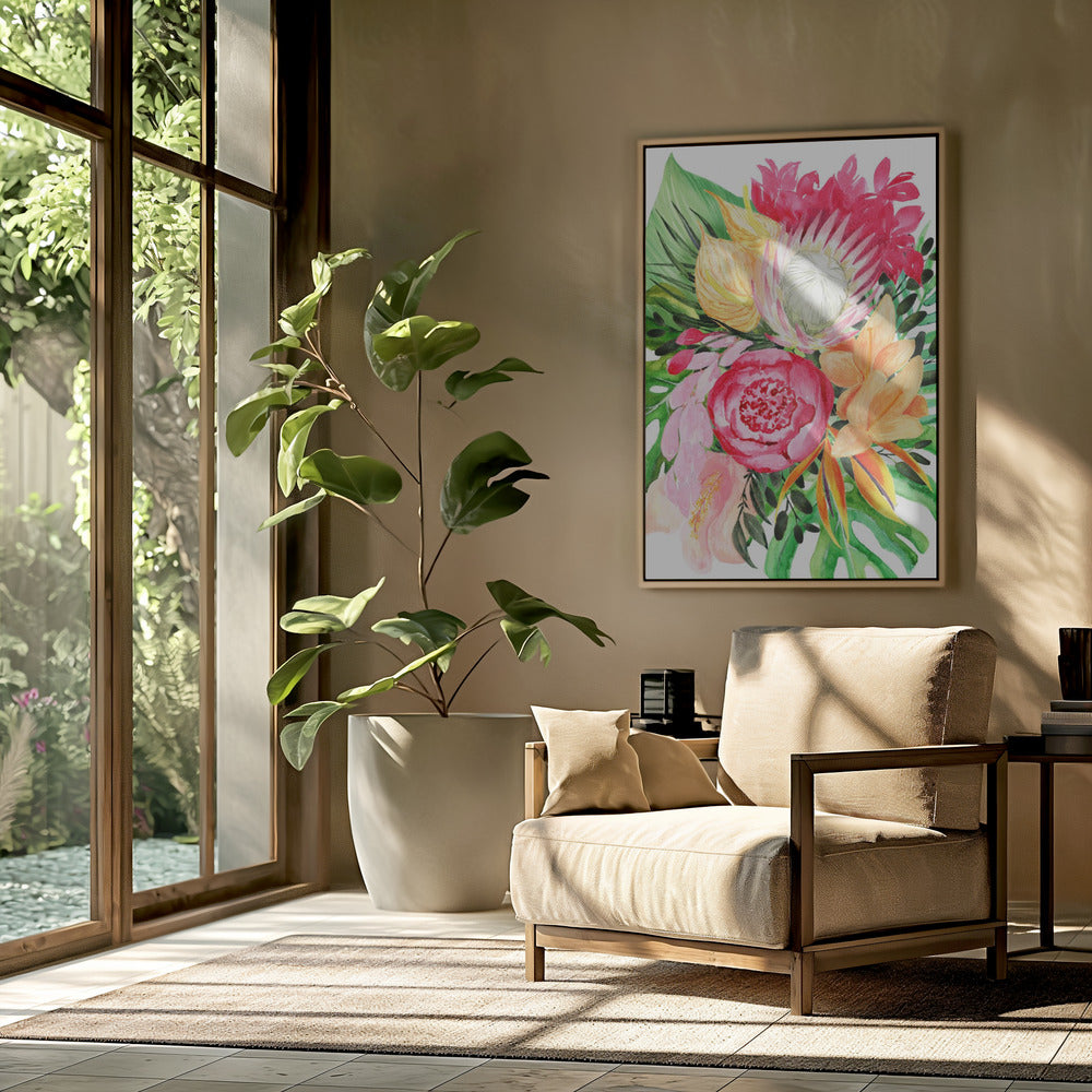 Celia Tropischer Blumenstrauß | Poster