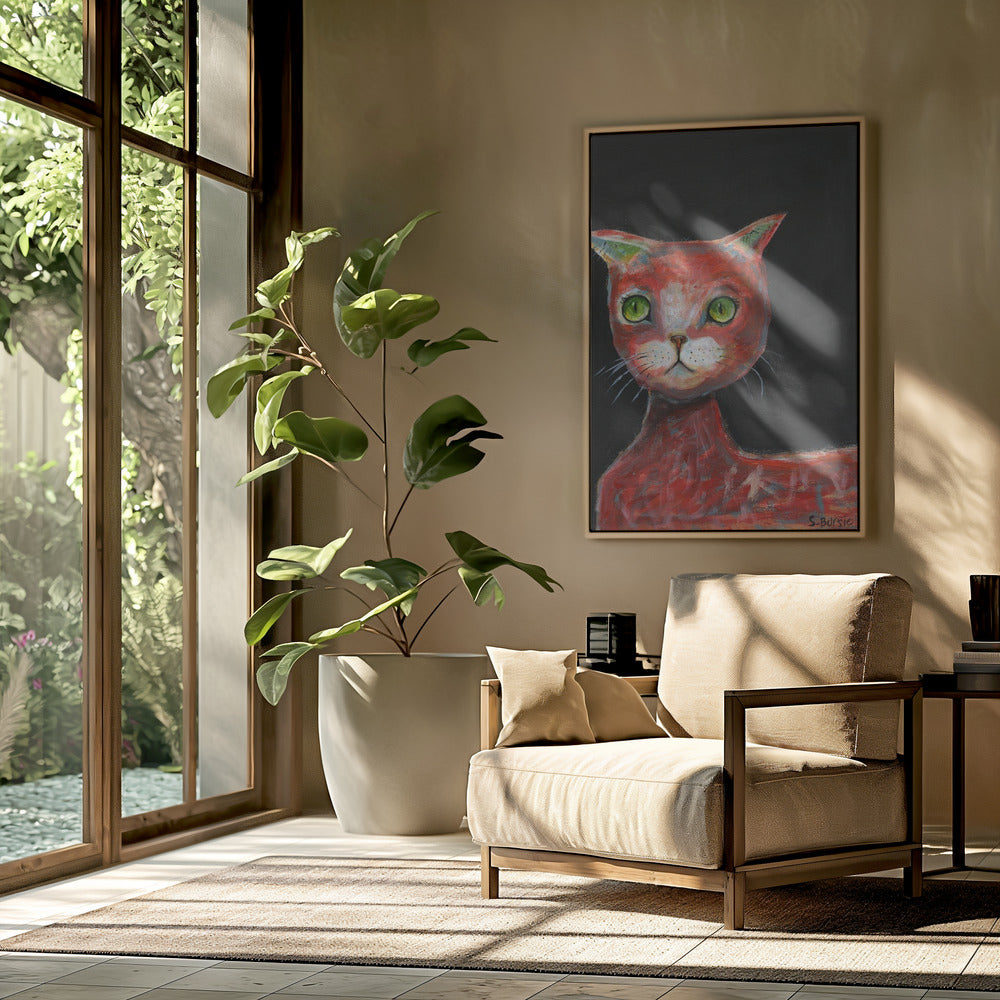 Rote Katze | Poster