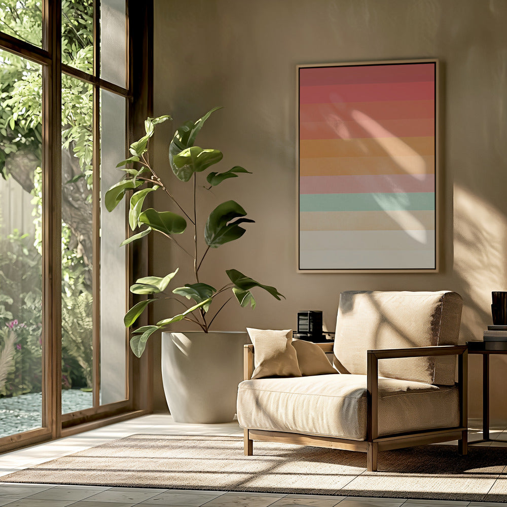 Regenbogen-Chevrons | Poster