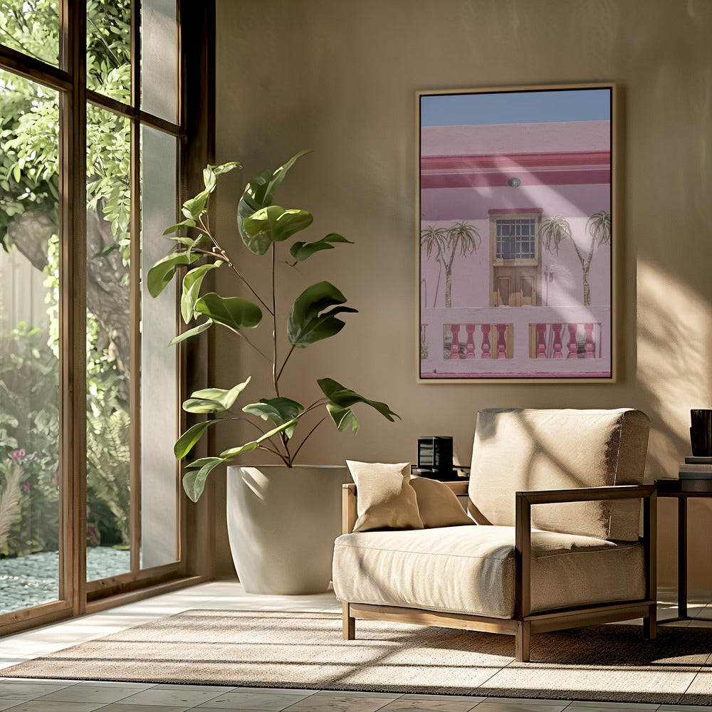 Pfirsichfarbene Fassade | Poster