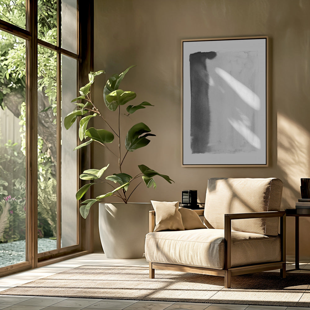 Monochromer Fluss | Poster