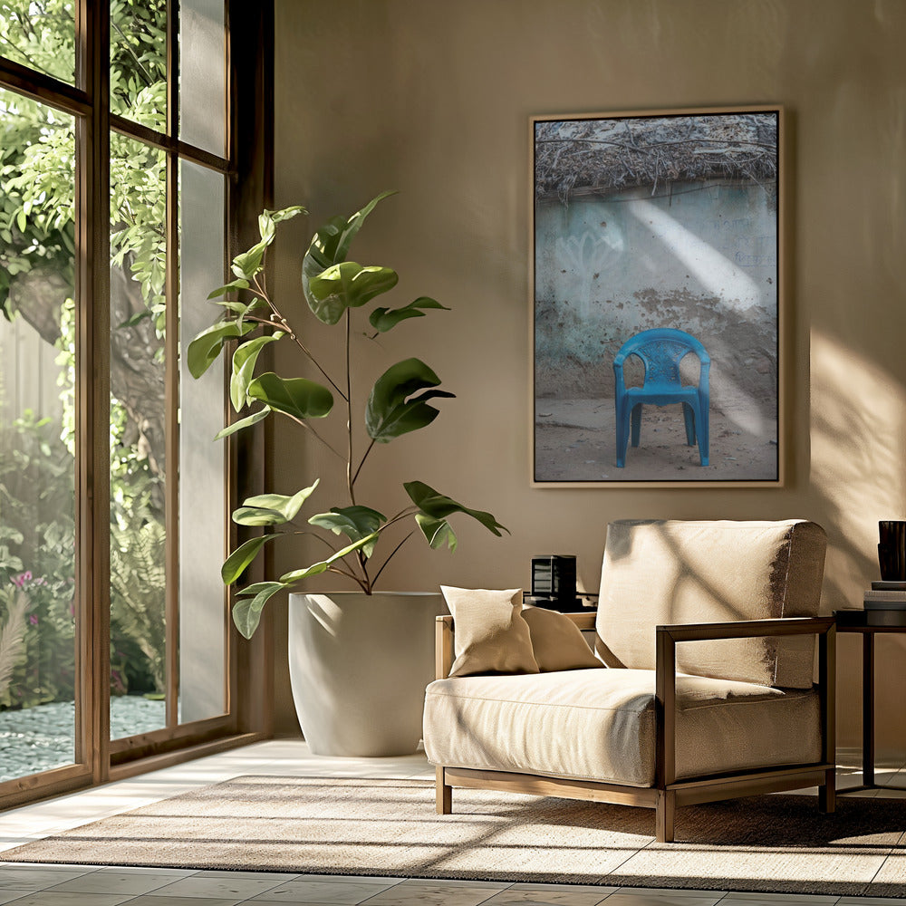 Lonely Blue Chair | Poster