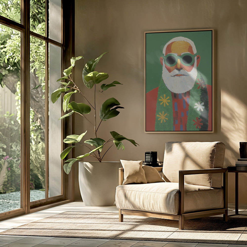 Sunny Santa Style | Poster