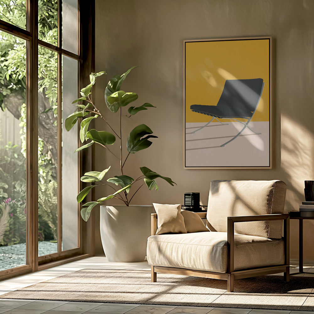Barcelona Stuhl von Mies Van Der Rohe | Poster