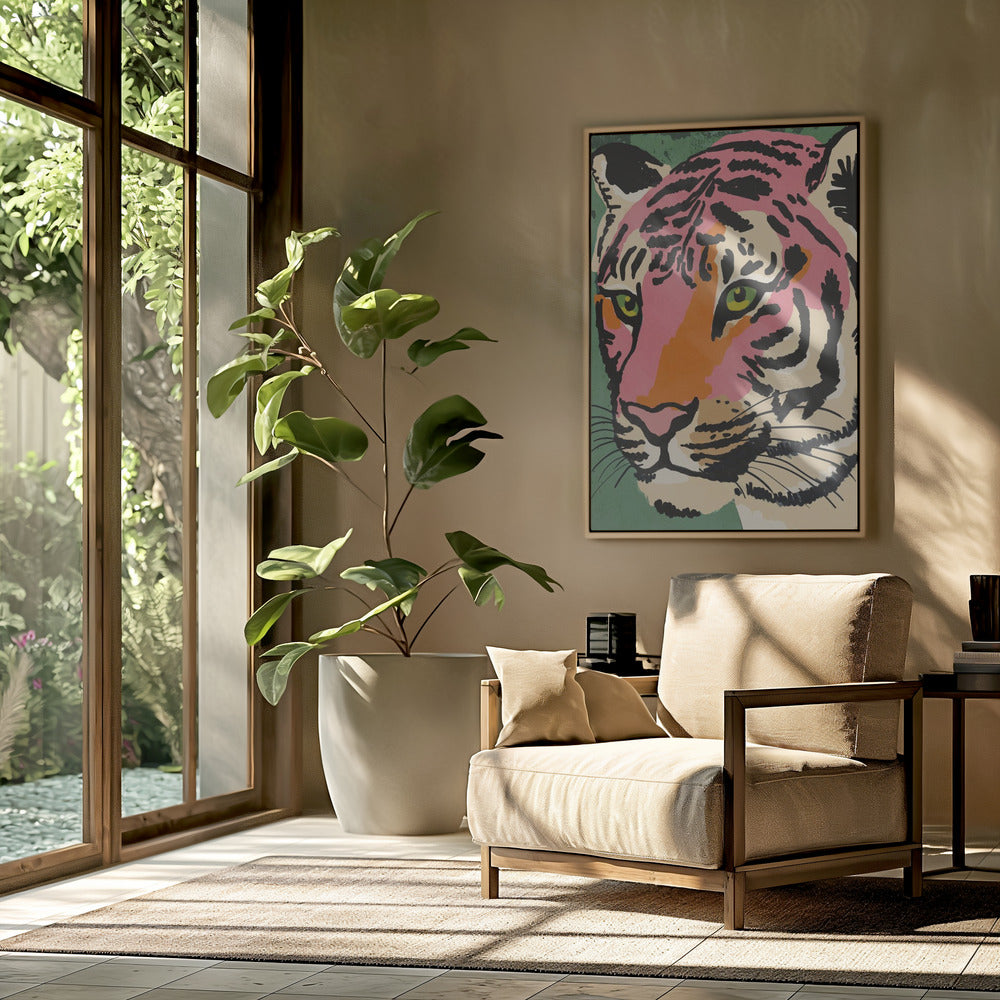 Lebendiger Tigerblick | Poster