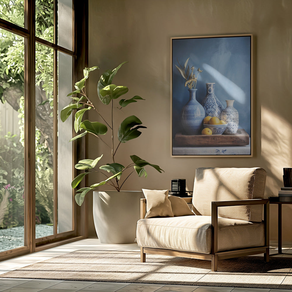 Blue Harmony Still Life | Poster