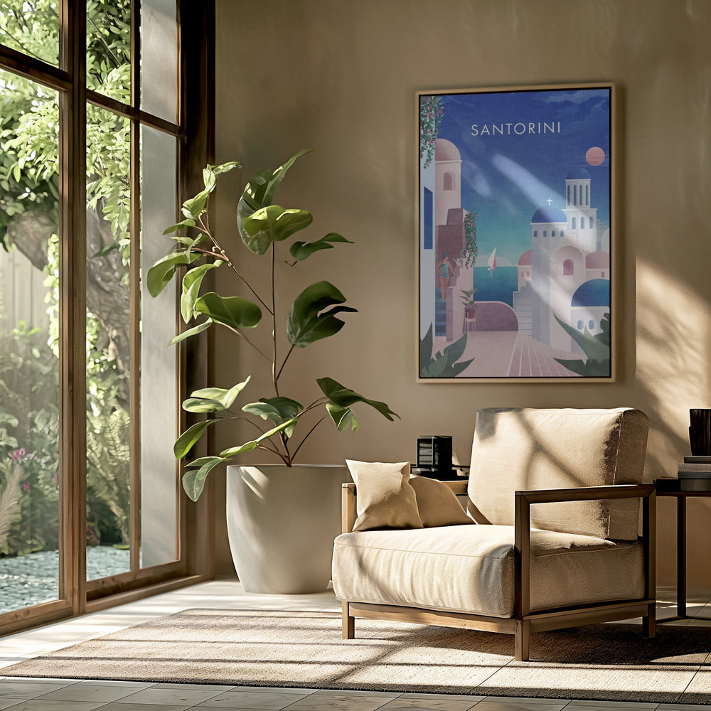 Verträumtes Santorin | Poster