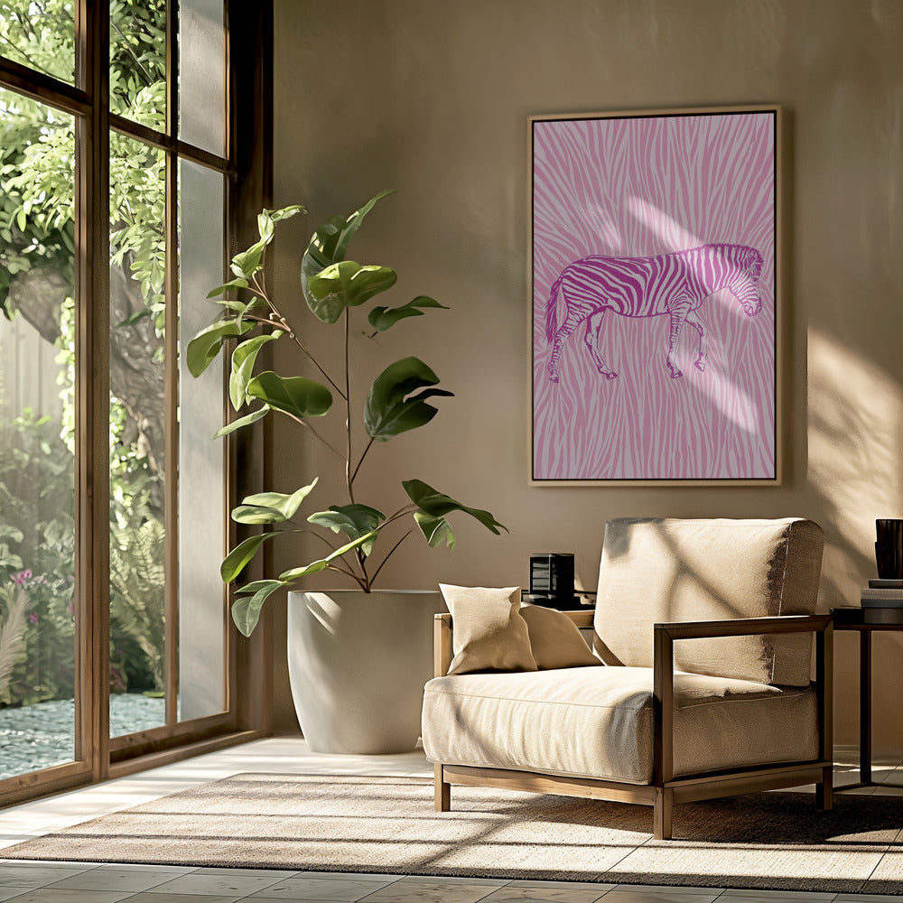 Afrikanisches Zebra mit auffälliger Tarnung | Poster