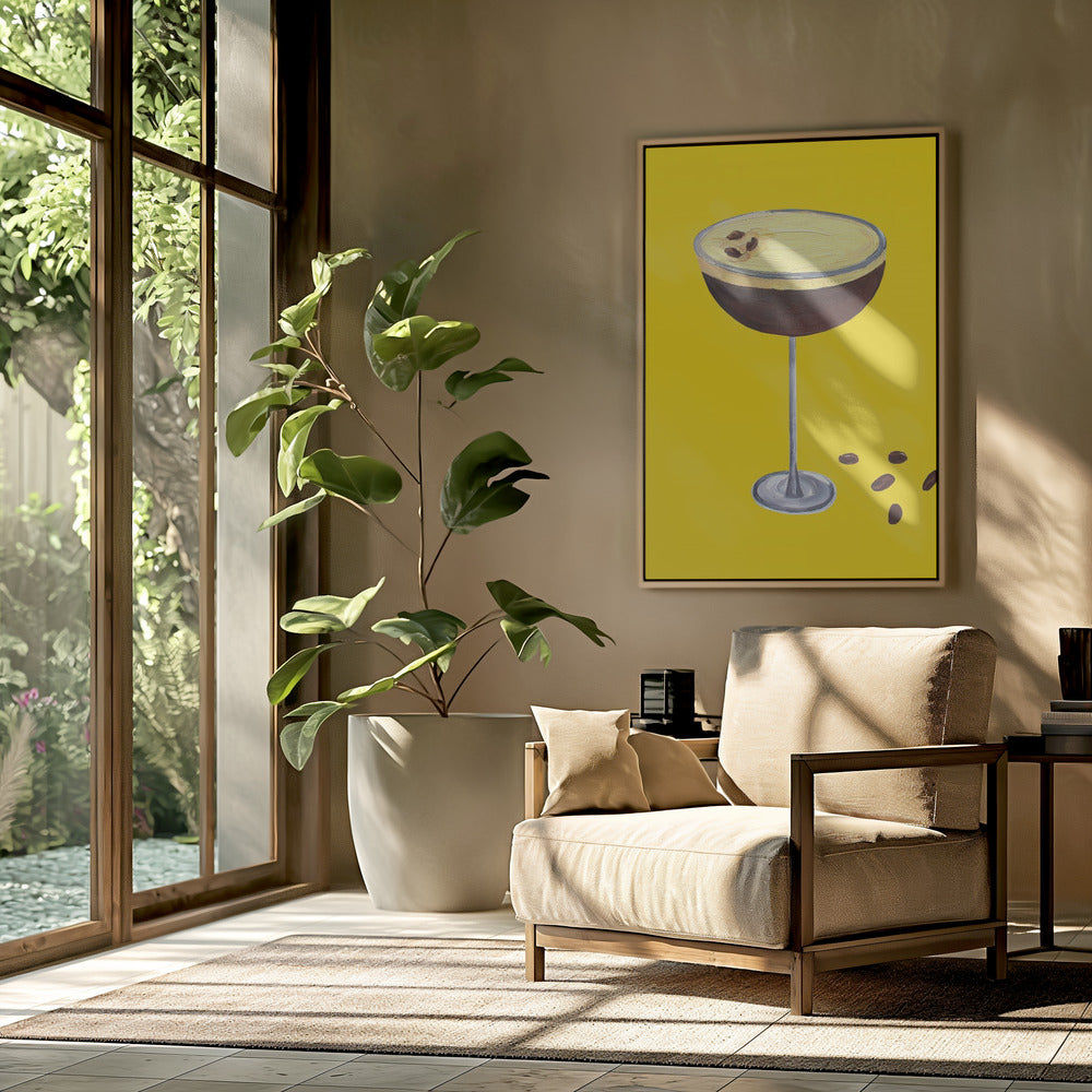Espresso Martini Butterblume Gelb | Poster
