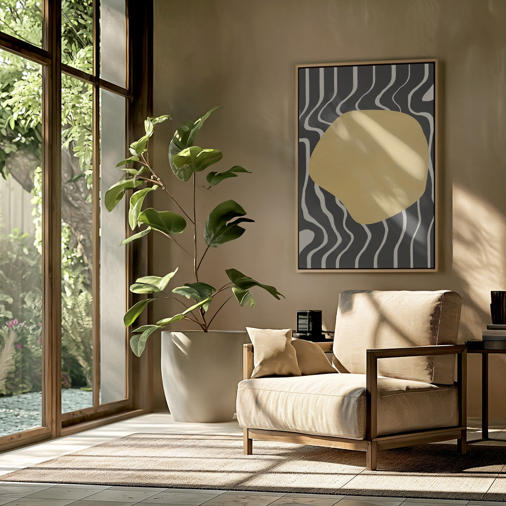 Goldene Wellenharmonie | Poster