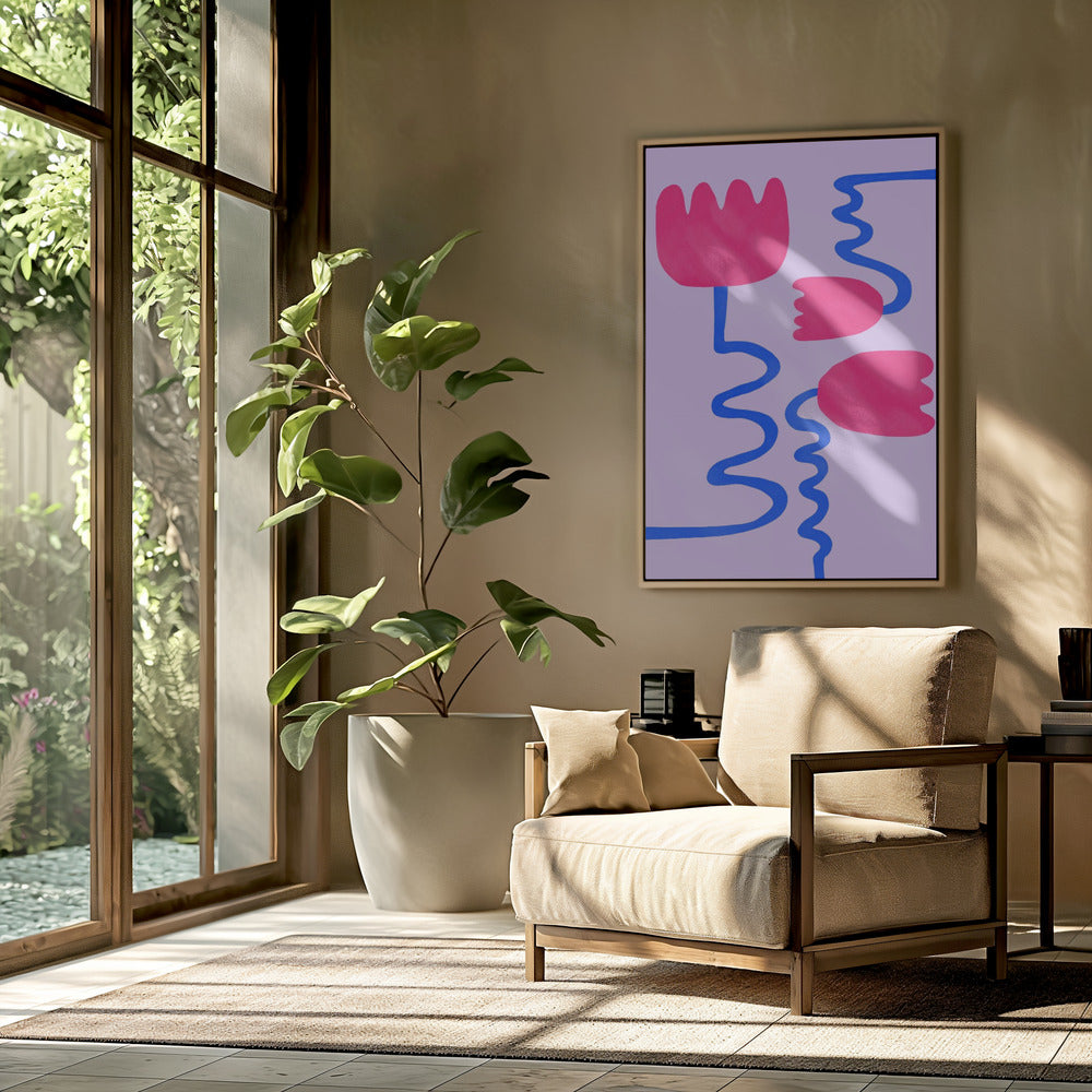 Purpurrote Blüten | Poster