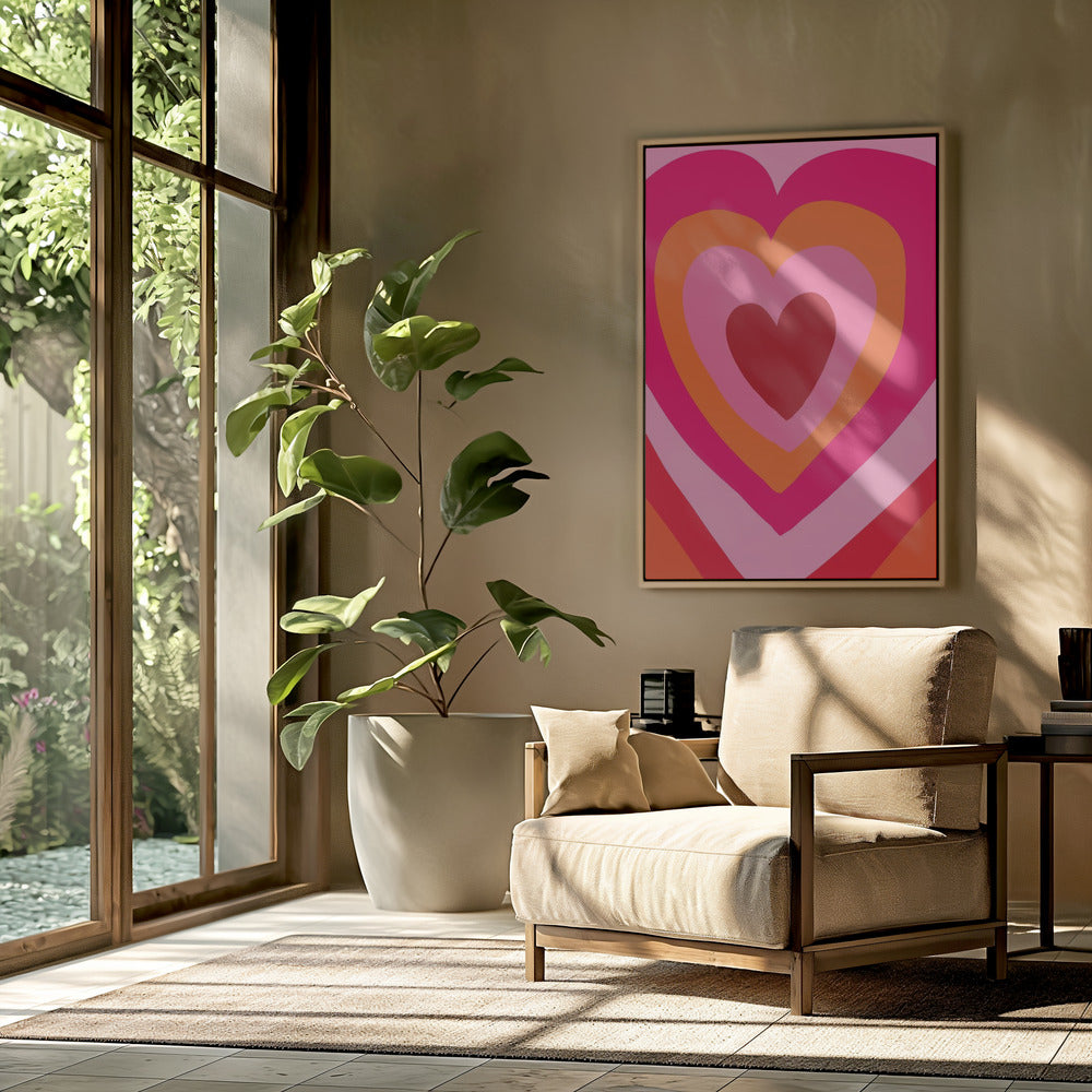 Herzschichten Harmonie | Poster