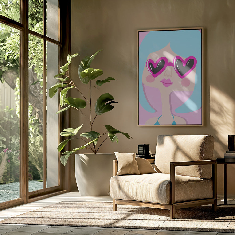 Herz-Schatten-Lächeln | Poster