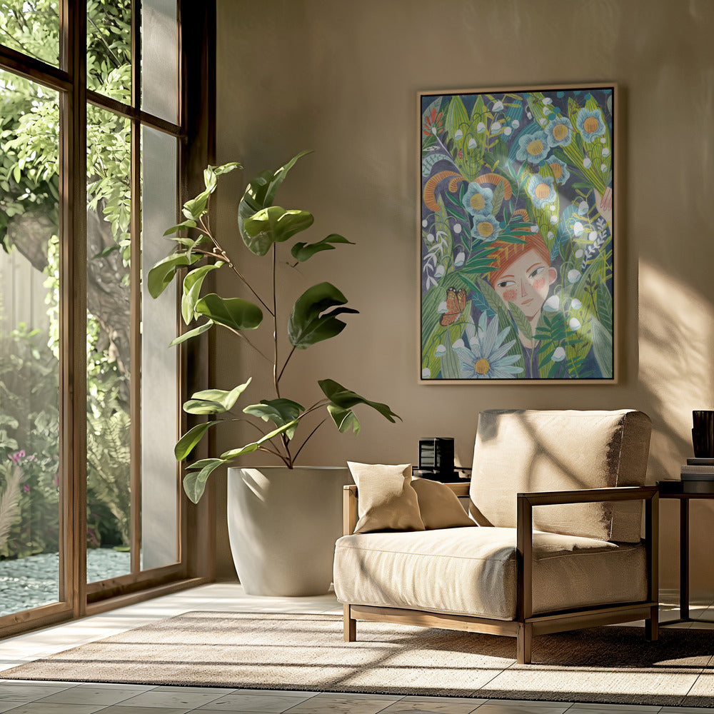 Frau in der Natur | Poster